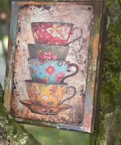 🍵 Caja “Hora del Té Tropical” – Arte vintage con alma colorida