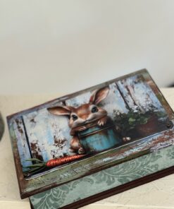 🐰 Caja Organizadora “Bunny Garden” – Un rincón de ternura para guardar lo importante