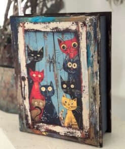 🐾 Caja “Gatitos Curiosos” – Edición especial en madera pintada a mano